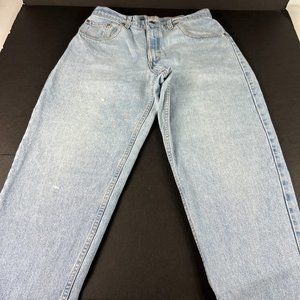 VTG 90s Levi's Jean Men 32x29* 560 Loose Tapered Blue Cotton Denim Tag 33x30